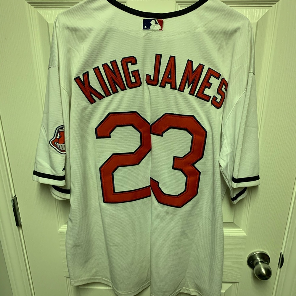 LeBron “King James” Cleveland Indians jersey. XL